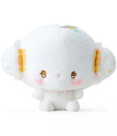 Part of the lovely Angel Dance Party line, this rare Cogimyun Angel Dance Party Plushie is a true treat! It features the rarely seen Sanrio character, Cogimyun, in lovable pastel cuffles at her ears and collar. Rosy pink cheeks, and a sweet expression complete with glistening heart eyes add an extra touch of femininity and sweetness! 